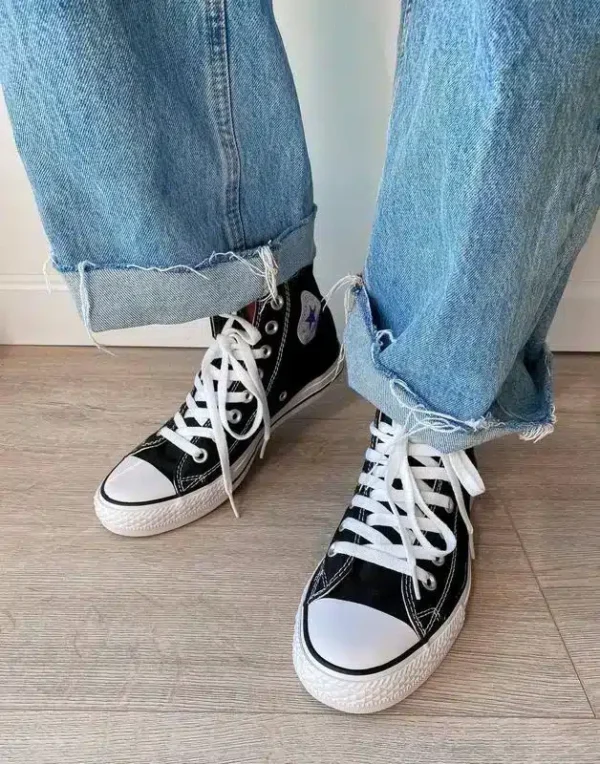 Converse Siyah Uzun - Görsel 4