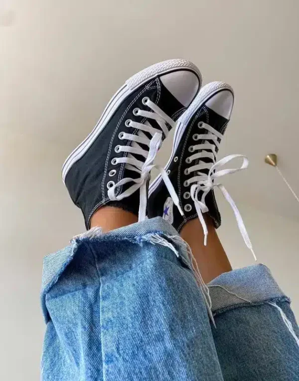 Converse Siyah Uzun - Görsel 6